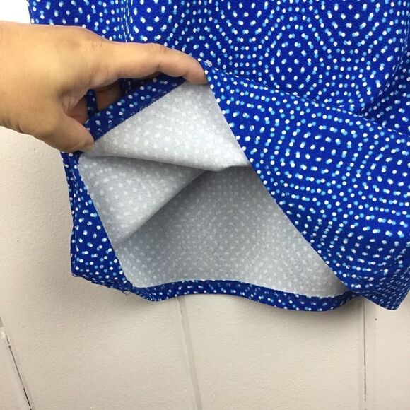 LulaRoe Blue Polka Dot Cassie Pencil Skirt S - Picture 4 of 8